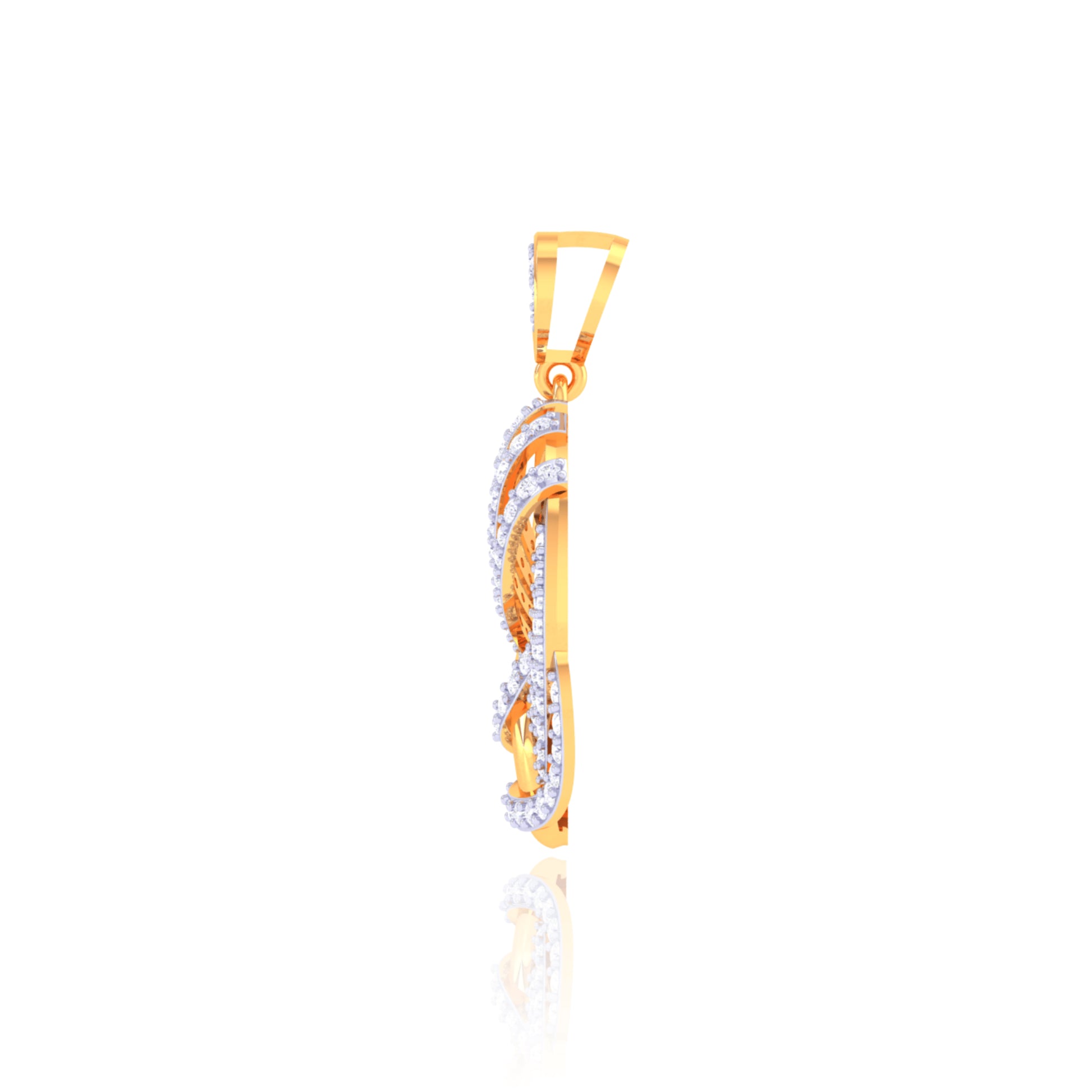 Elegant 925 Silver Oval Pendant & Chain for Women