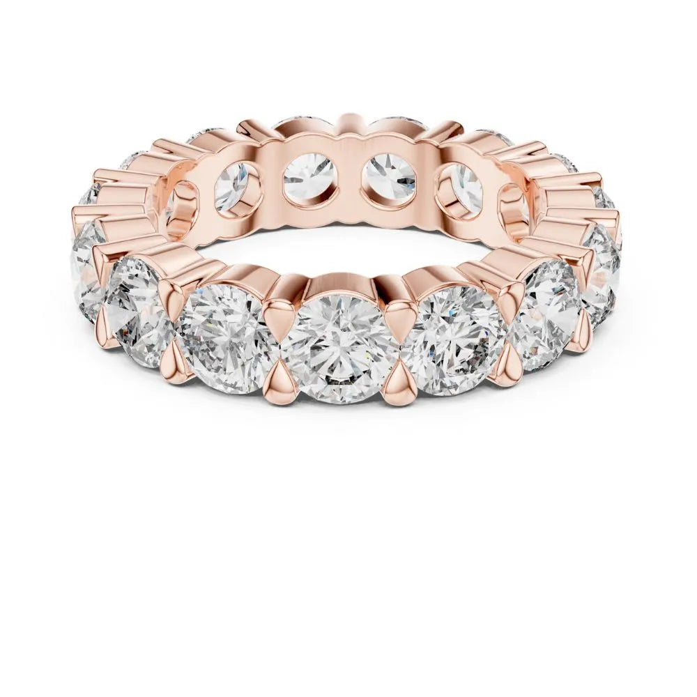 Orynio ORYNIO Celestia Eternal Circle Diamond Band Ring in 925 Sterling Silver 92.5 silver jewellery