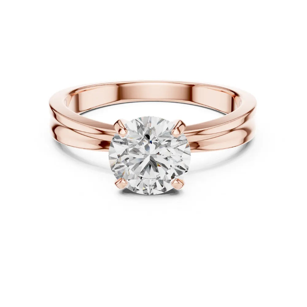 Classic Solitaire Engagement Ring in 925 Sterling Silver | ORYNIO