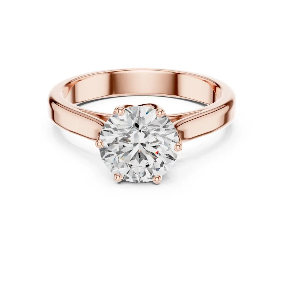 Orynio ORYNIO Celestia Classic Solitaire Engagement Ring in 925 Sterling Silver 92.5 silver jewellery