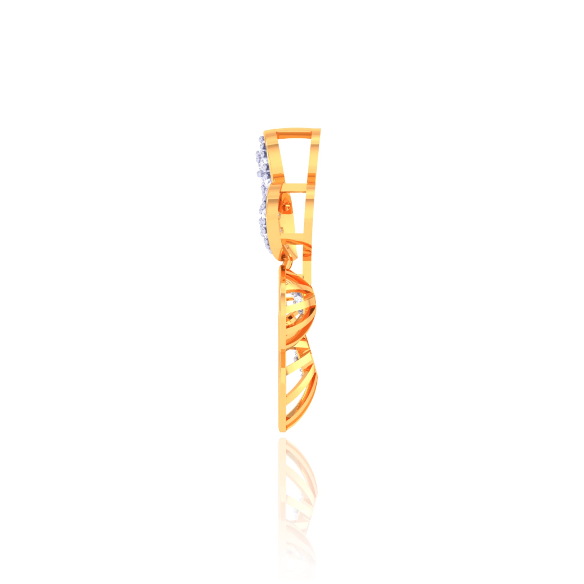 925 Silver Flower Pendant with Chain for Women | Elegant Rose Gold Plated Jewelry