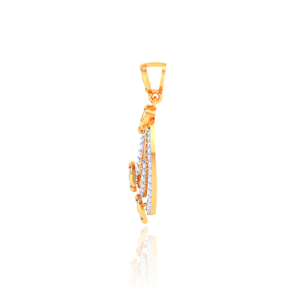 925 Silver Drop Design Pendant with Chain for Women | Elegant & Stylish