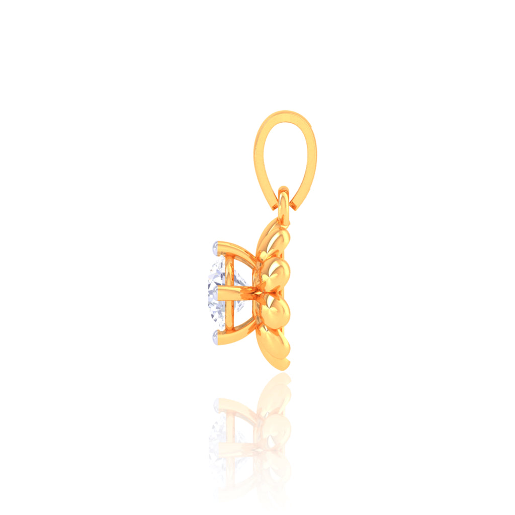 925 Silver Solitaire Pendant with Chain for Women | Elegant & Timeless Jewelry