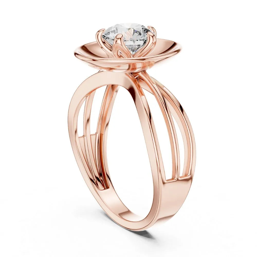 Orynio ORYNIO Celestial Orbit Solitaire Sterling Silver Ring 92.5 silver jewellery