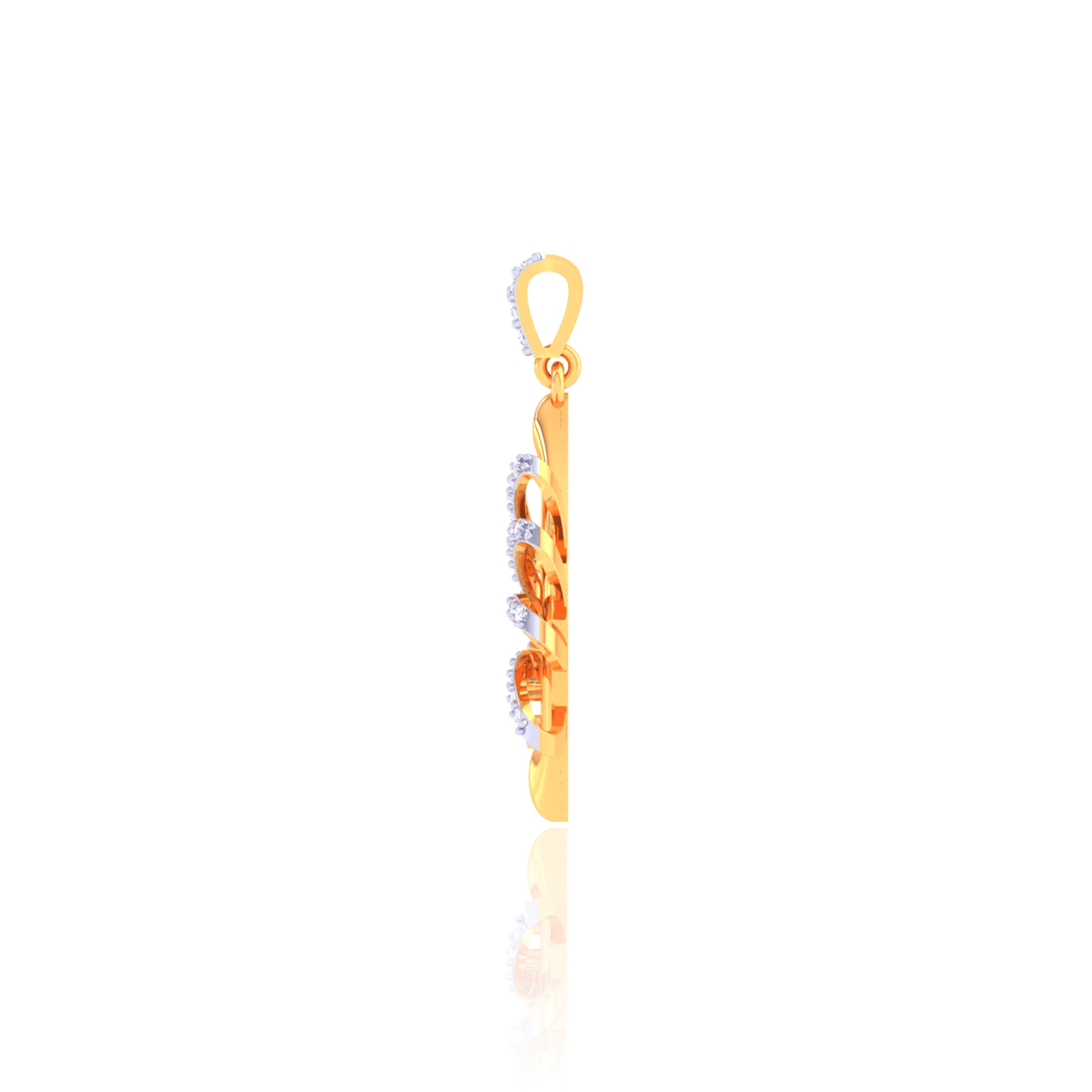 925 Silver Triangle Design Pendant with Chain for Women | Minimalist Jewelry