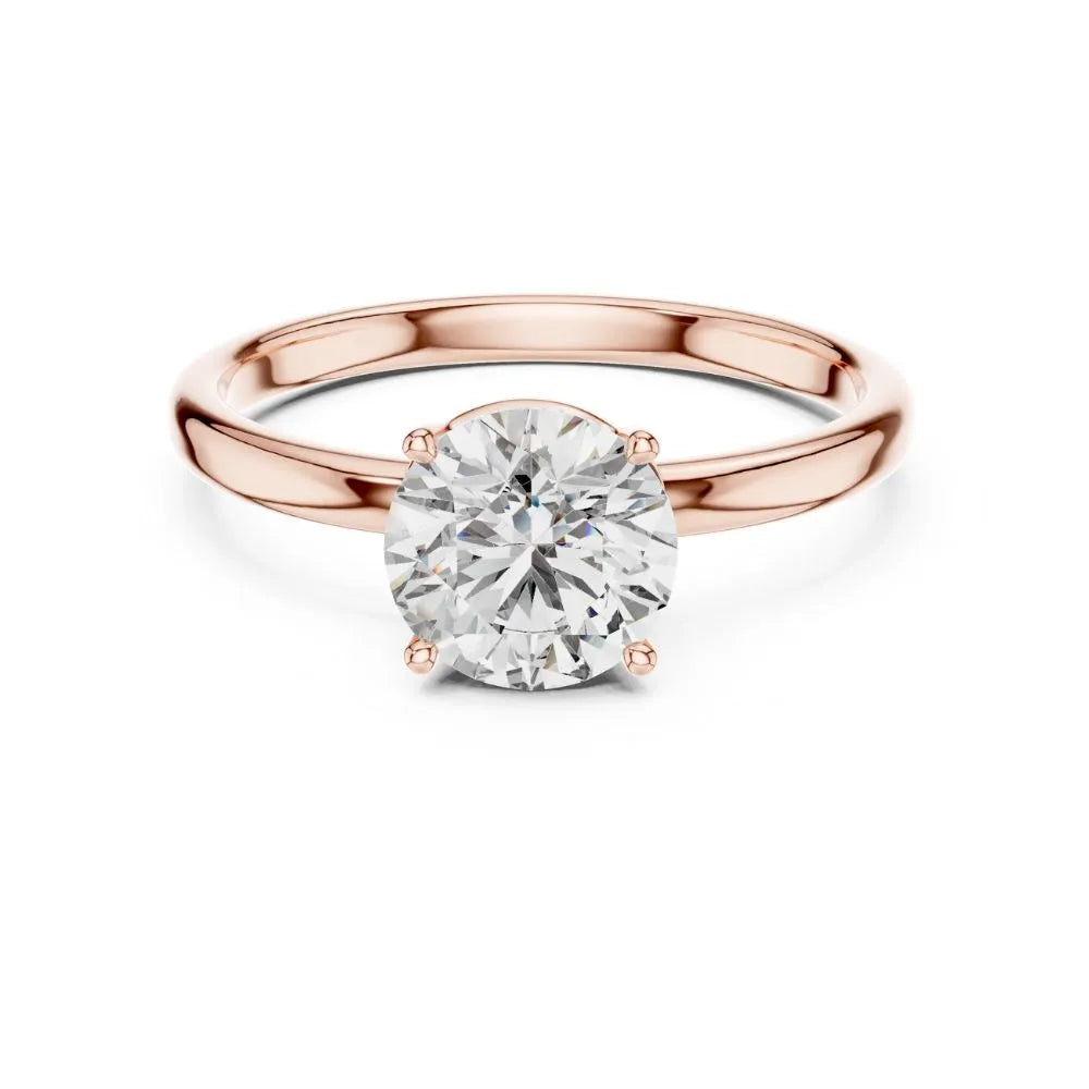 ORYNIO Celestia Solitaire Ring in 925 Sterling Silver