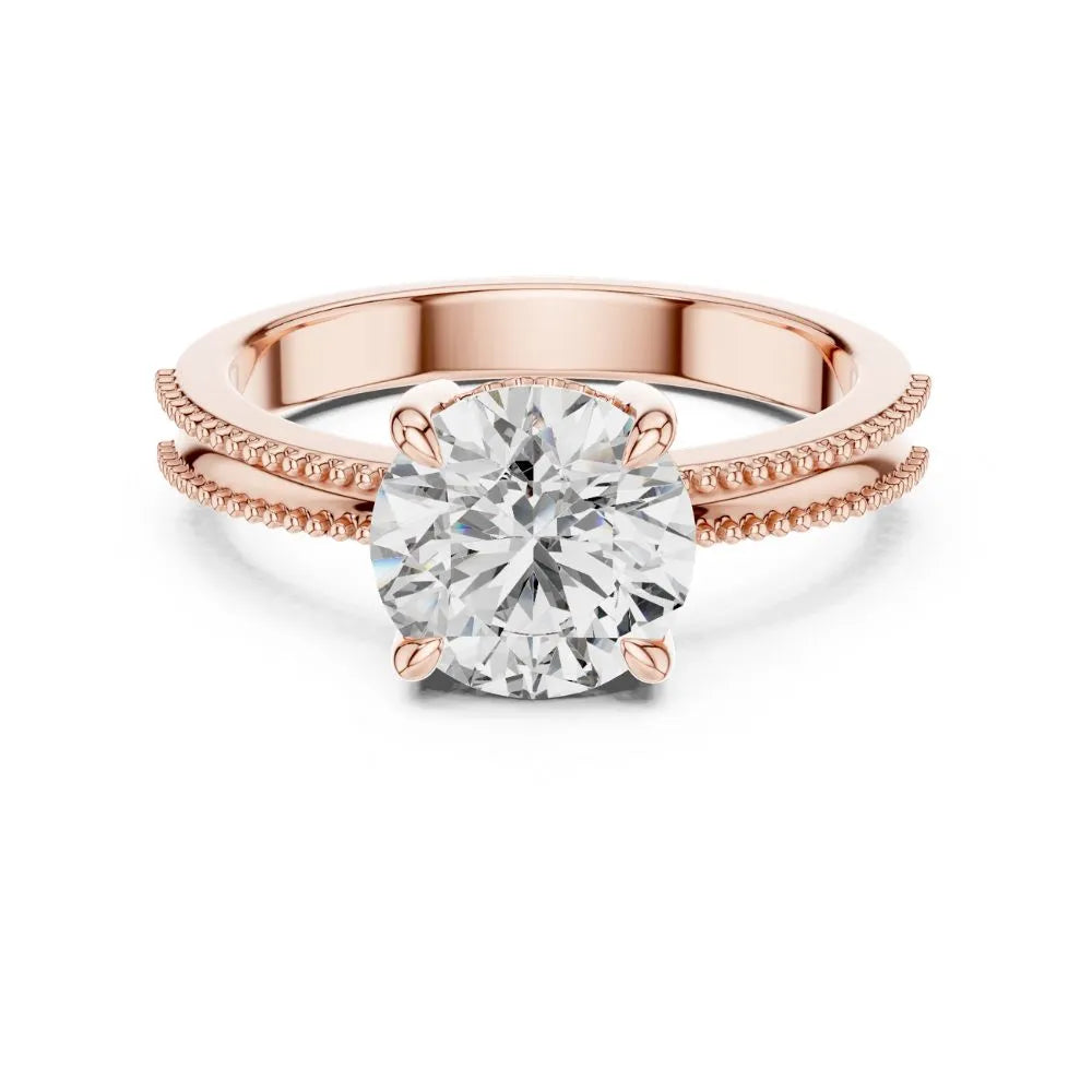 Orynio ORYNIO Luméra Beaded Solitaire Ring in 925 Sterling Silver 92.5 silver jewellery