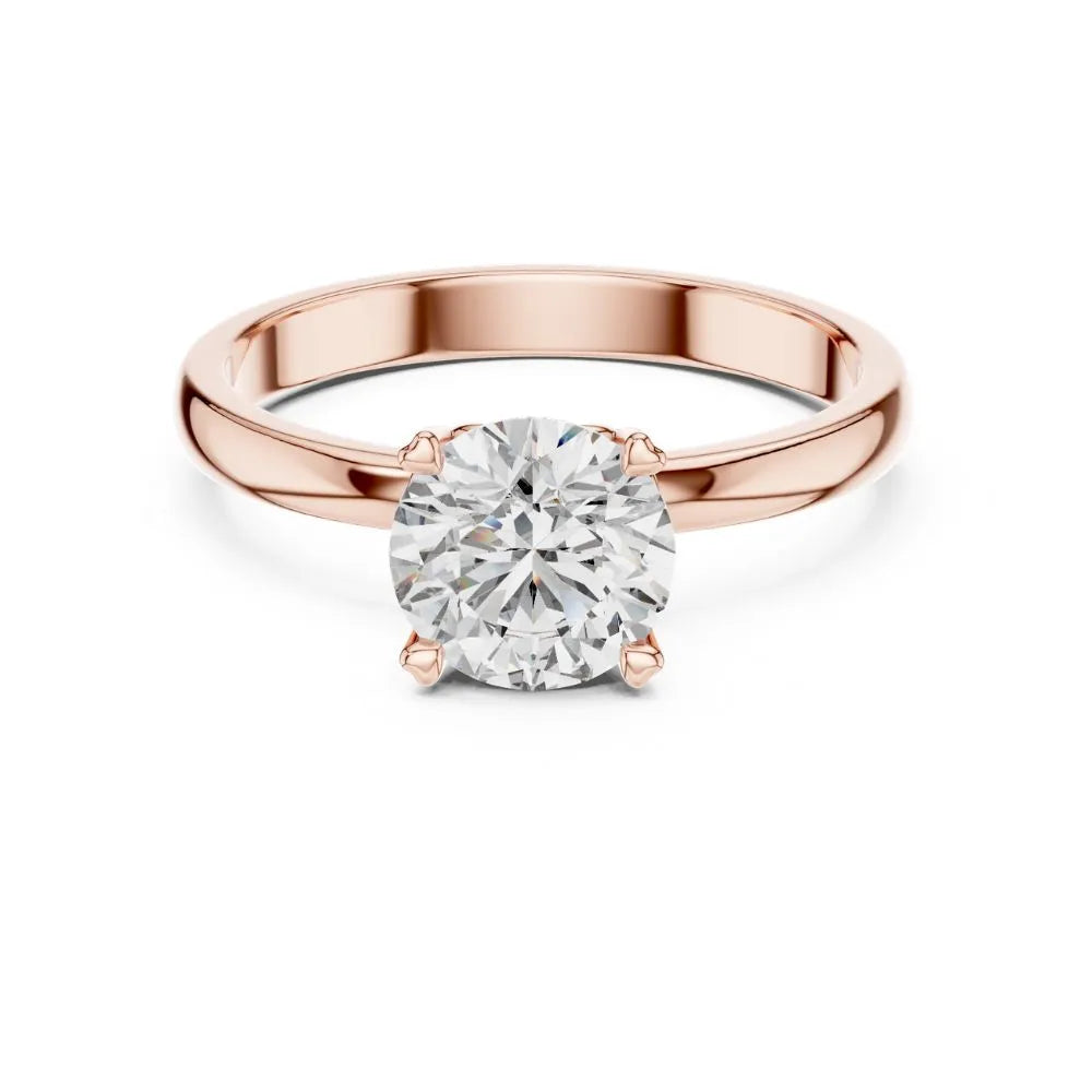 Classic Four-Prong Solitaire Ring in 925 Sterling Silver | ORYNIO