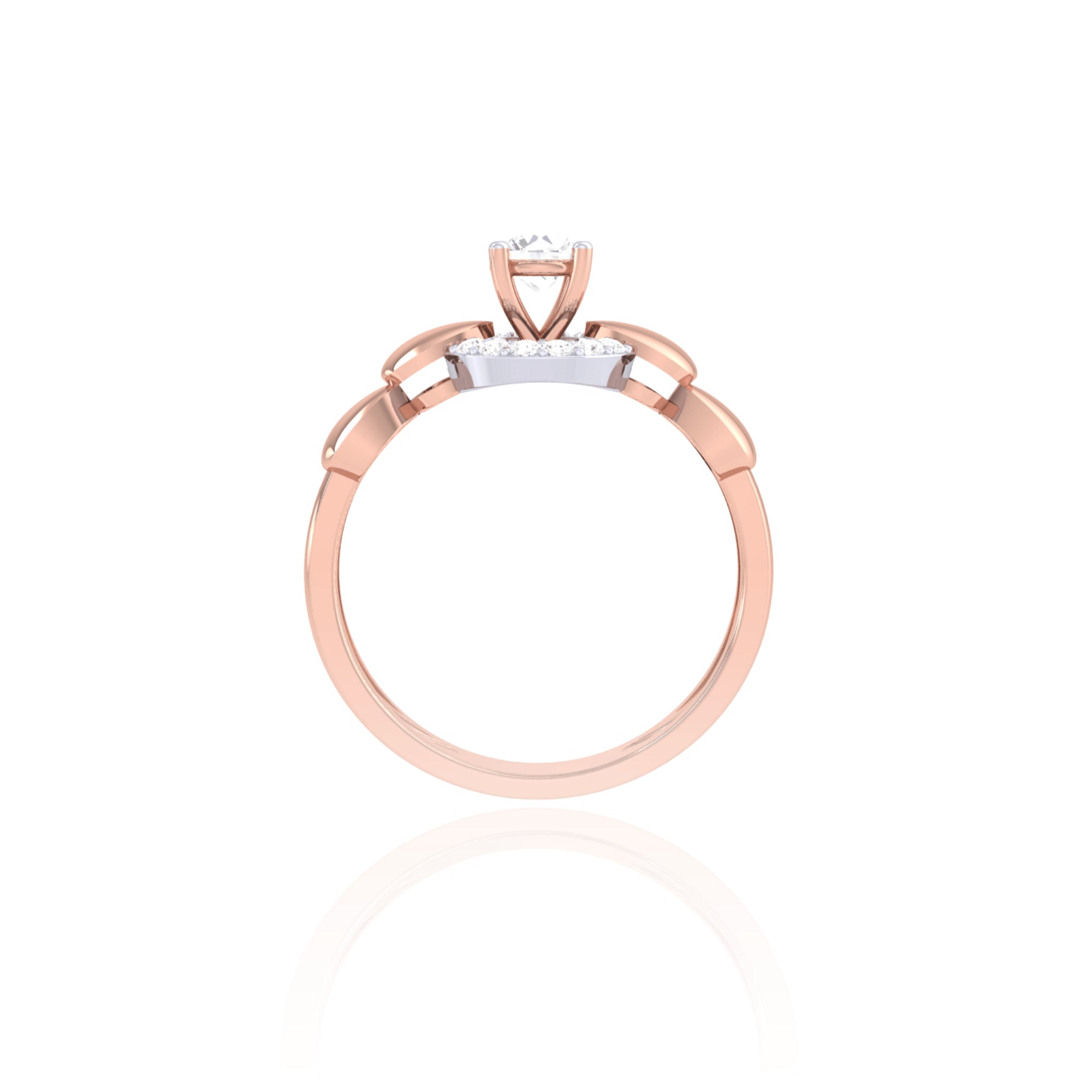 925 Silver Round Design Solitaire Ring for Women