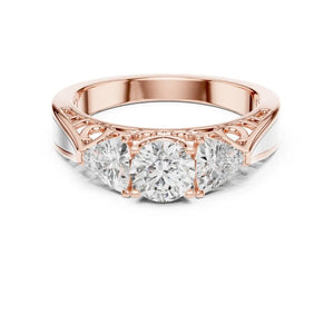 Orynio ORYNIO Heritage Three Stone Ring in 925 Sterling Silver 92.5 silver jewellery