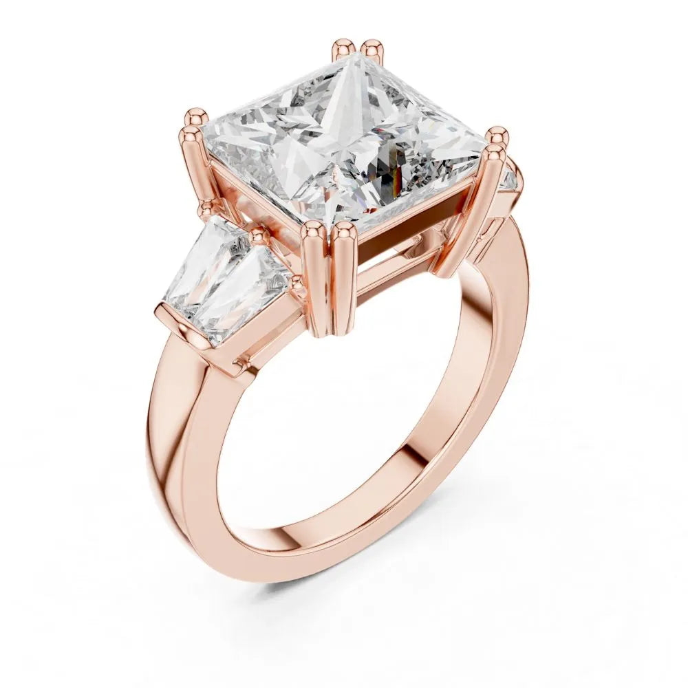 Orynio ORYNIO Imperial Princess Three-Stone Ring in 925 Sterling Silver 92.5 silver jewellery