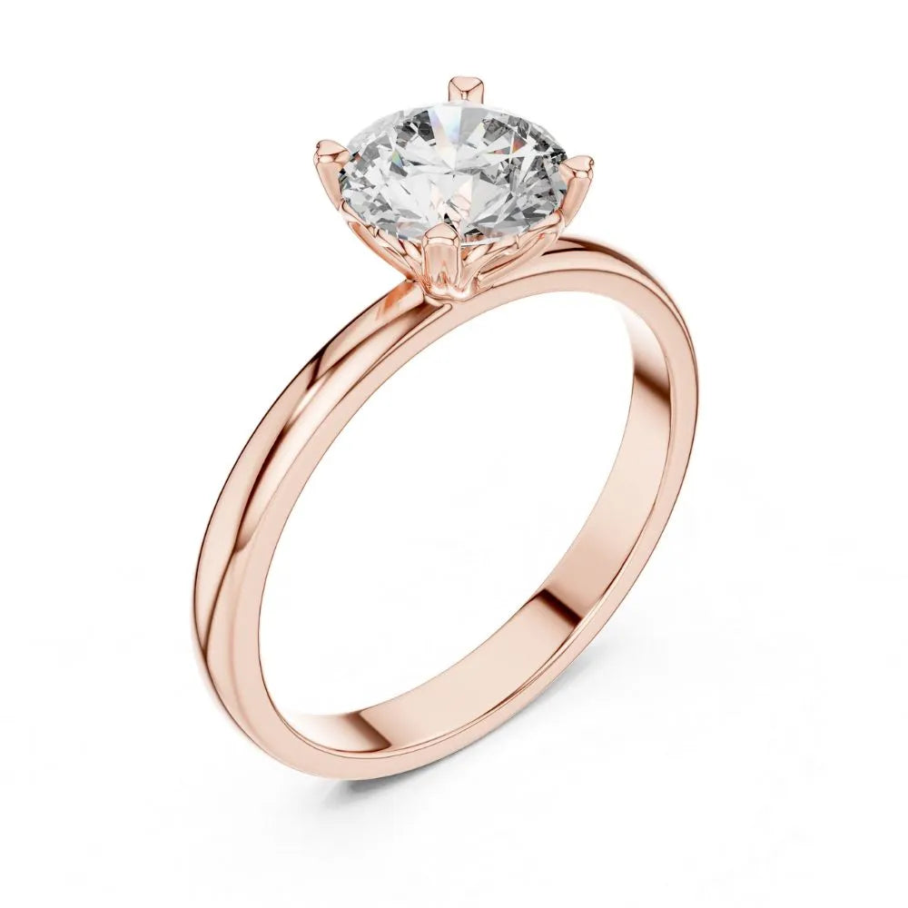 Classic Four-Prong Solitaire Ring in 925 Sterling Silver | ORYNIO
