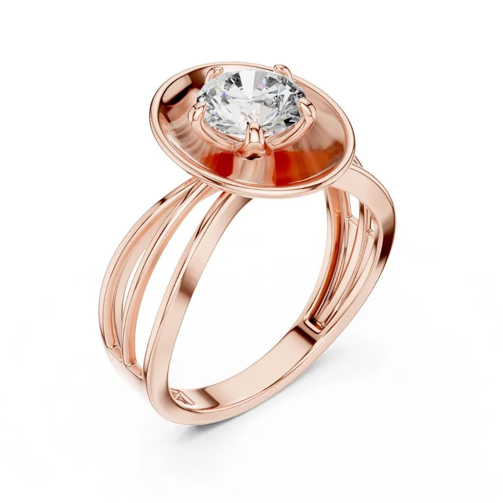 Orynio ORYNIO Celestial Orbit Solitaire Sterling Silver Ring 92.5 silver jewellery