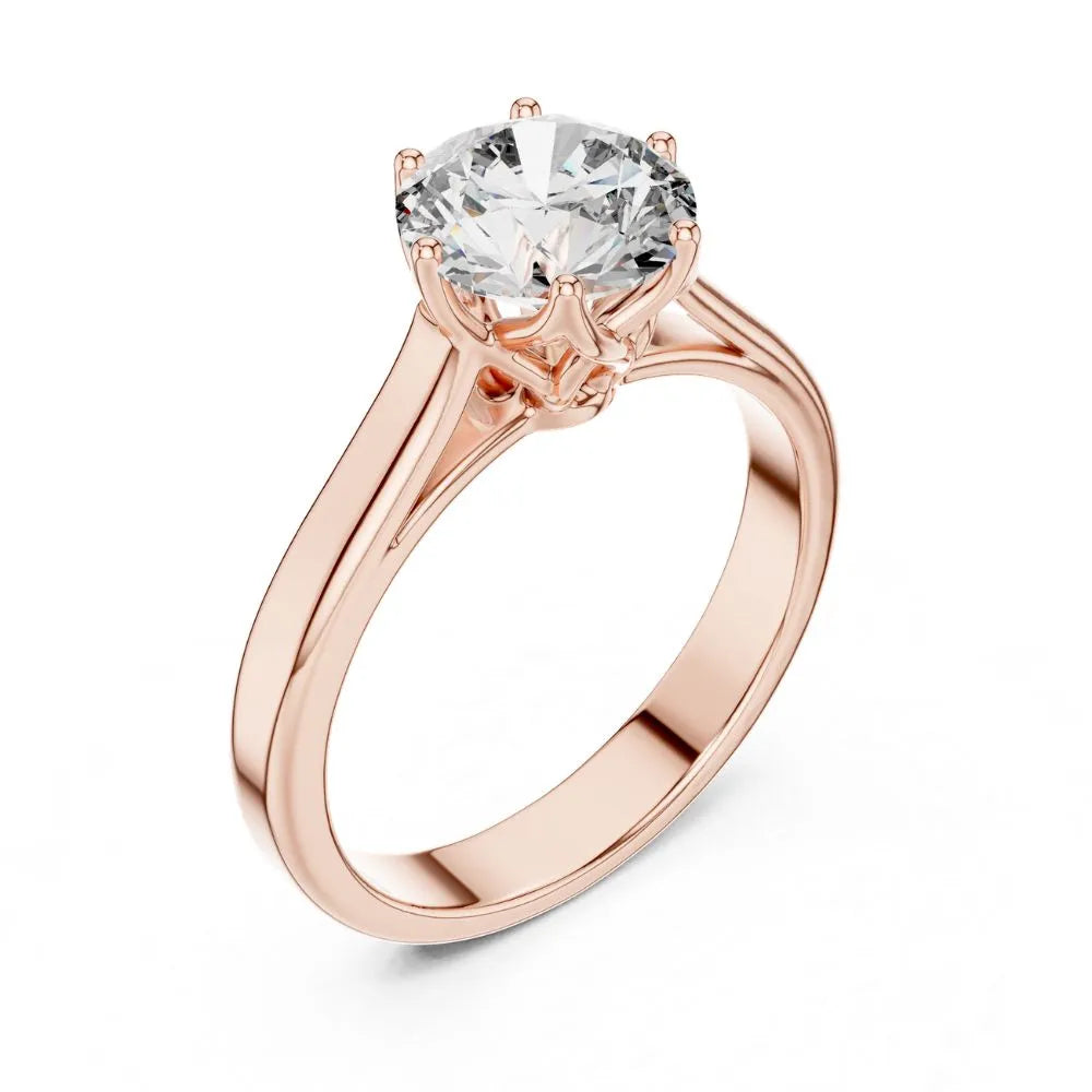 Orynio ORYNIO Celestia Classic Solitaire Engagement Ring in 925 Sterling Silver 92.5 silver jewellery