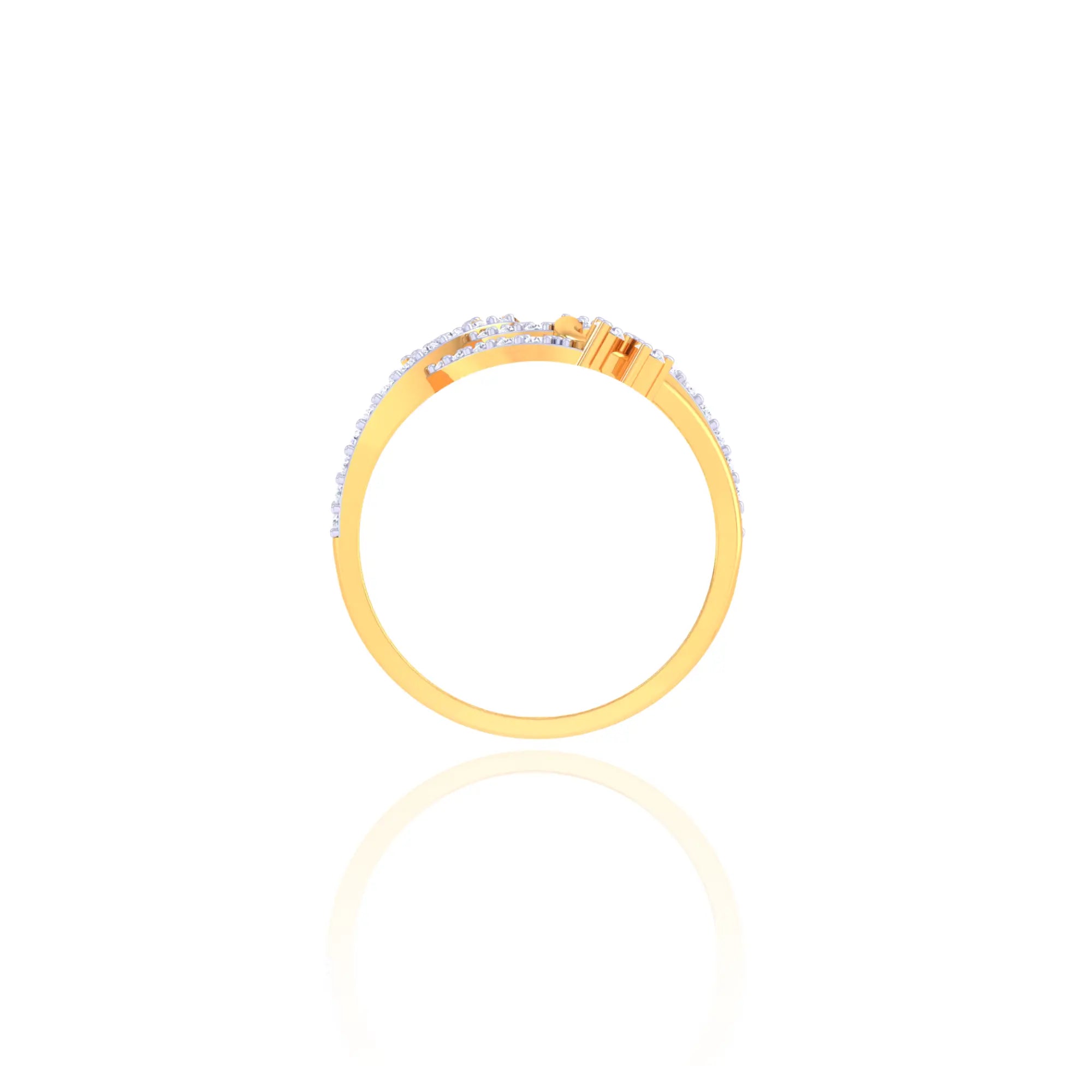92.5 Sterling Silver Sparkling Flower Ring with CZ Stones