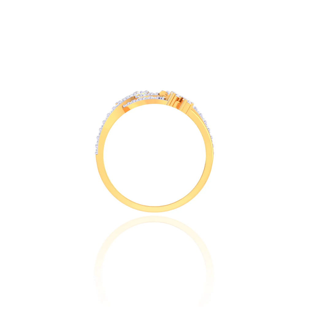 92.5 Sterling Silver Sparkling Flower Ring with CZ Stones