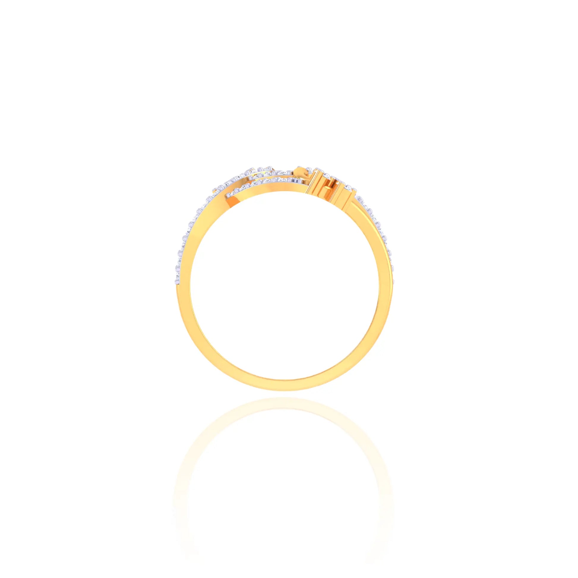 92.5 Sterling Silver Sparkling Flower Ring with CZ Stones