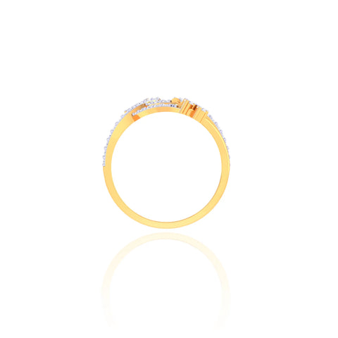 92.5 Sterling Silver Sparkling Flower Ring with CZ Stones