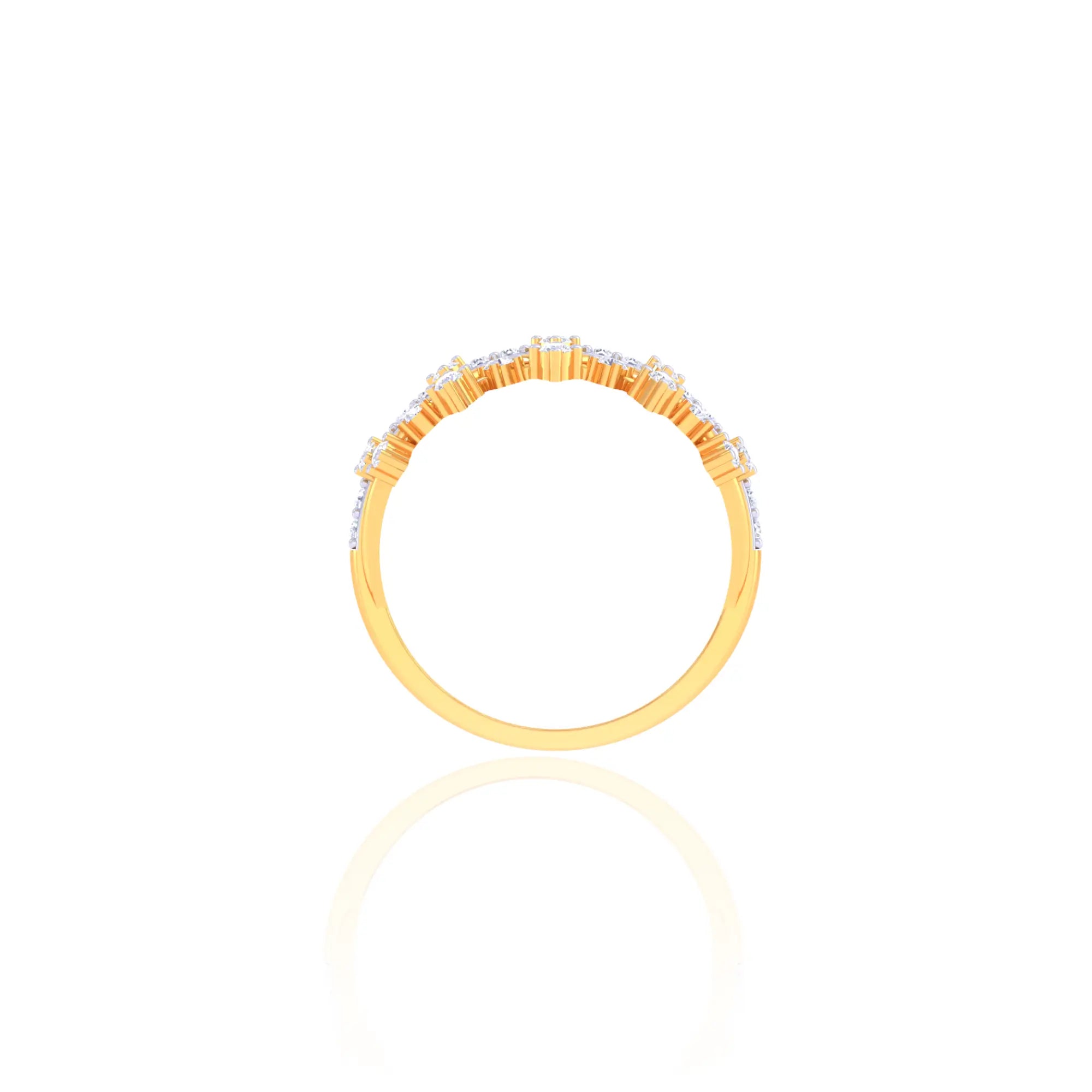 92.5 Sterling Silver Crown Tiara Ring