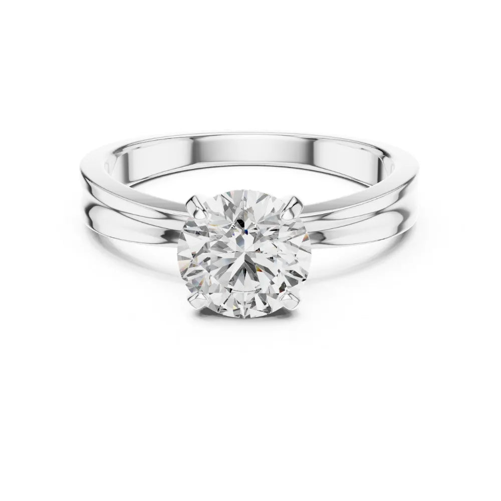 Classic Solitaire Engagement Ring in 925 Sterling Silver | ORYNIO