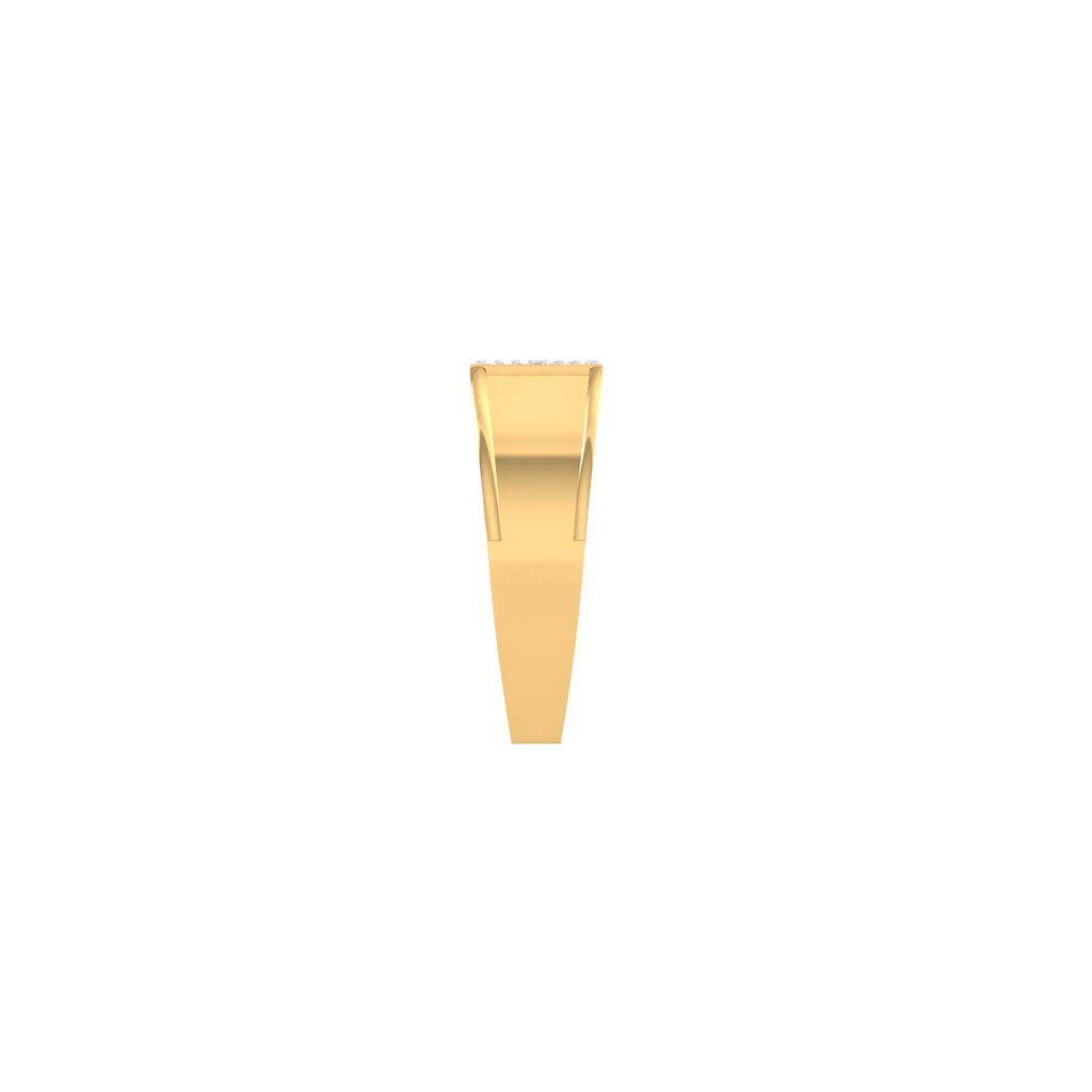 Gold pendant on a white background