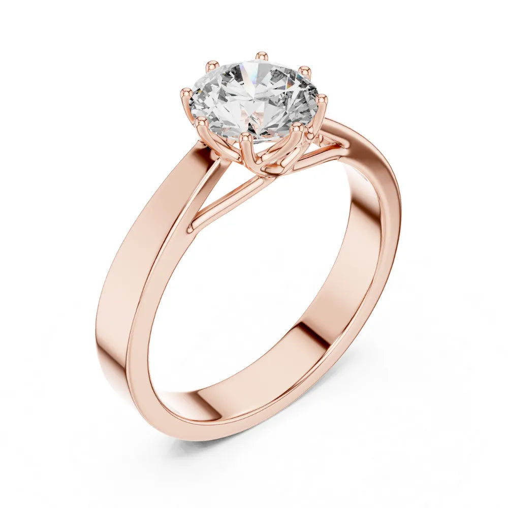 Classic Solitaire Engagement Ring in 925 Sterling Silver | ORYNIO