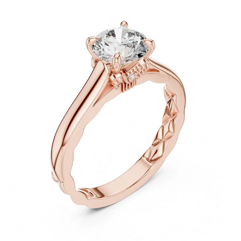 Orynio ORYNIO Aurelia Classic Solitaire Ring in 925 Sterling Silver 92.5 silver jewellery