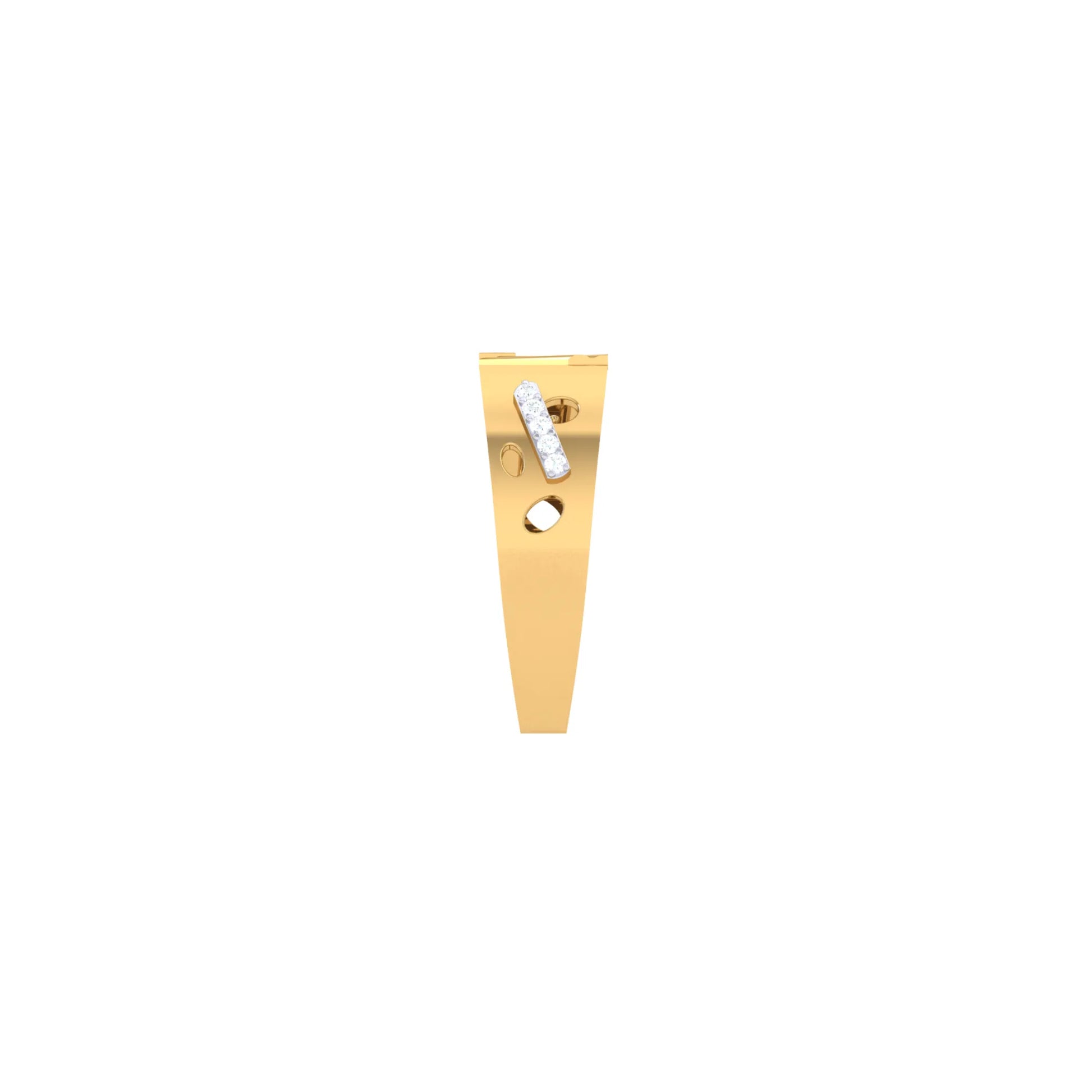 Silver ring with a blue gemstone on a white background