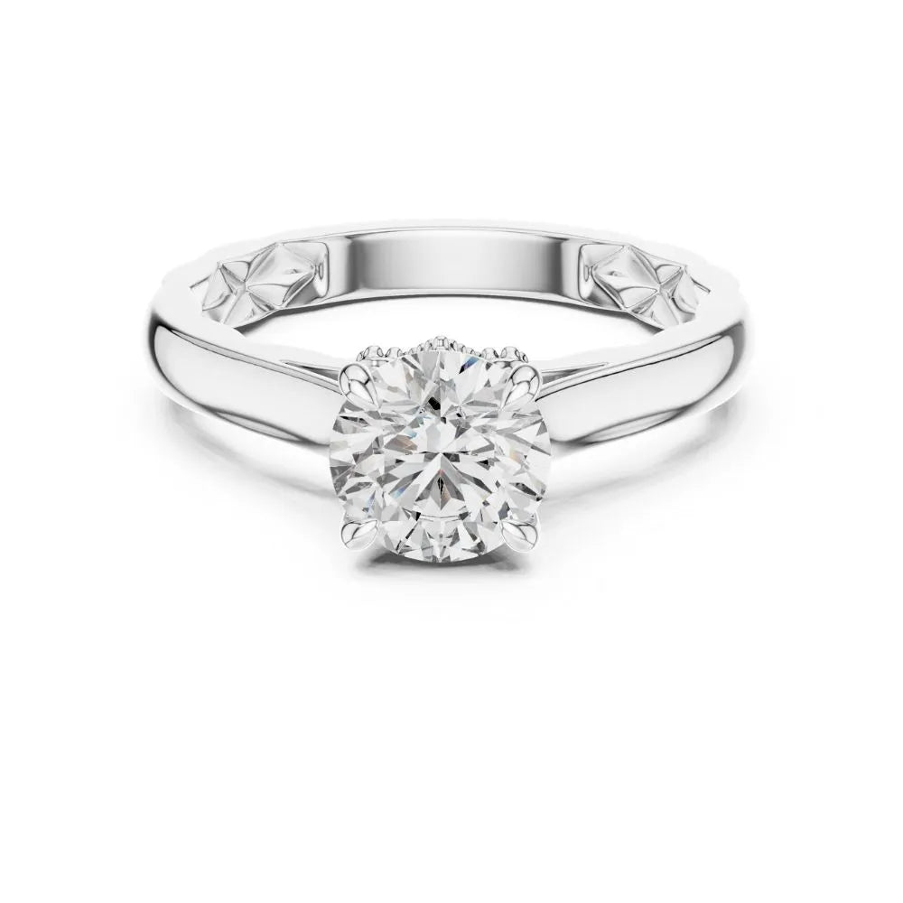 Orynio ORYNIO Aurelia Classic Solitaire Ring in 925 Sterling Silver 92.5 silver jewellery
