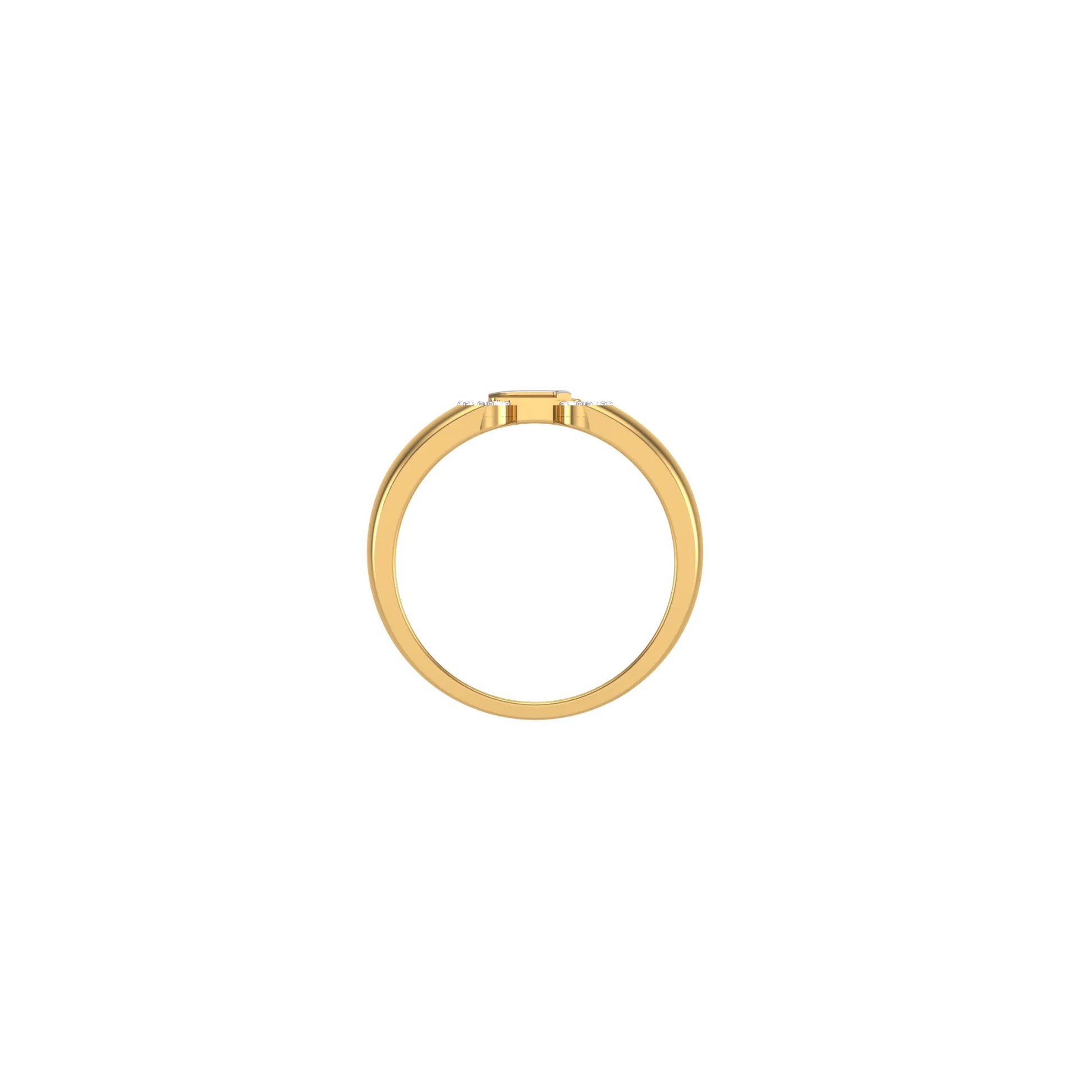 Diamond Link Band Ring