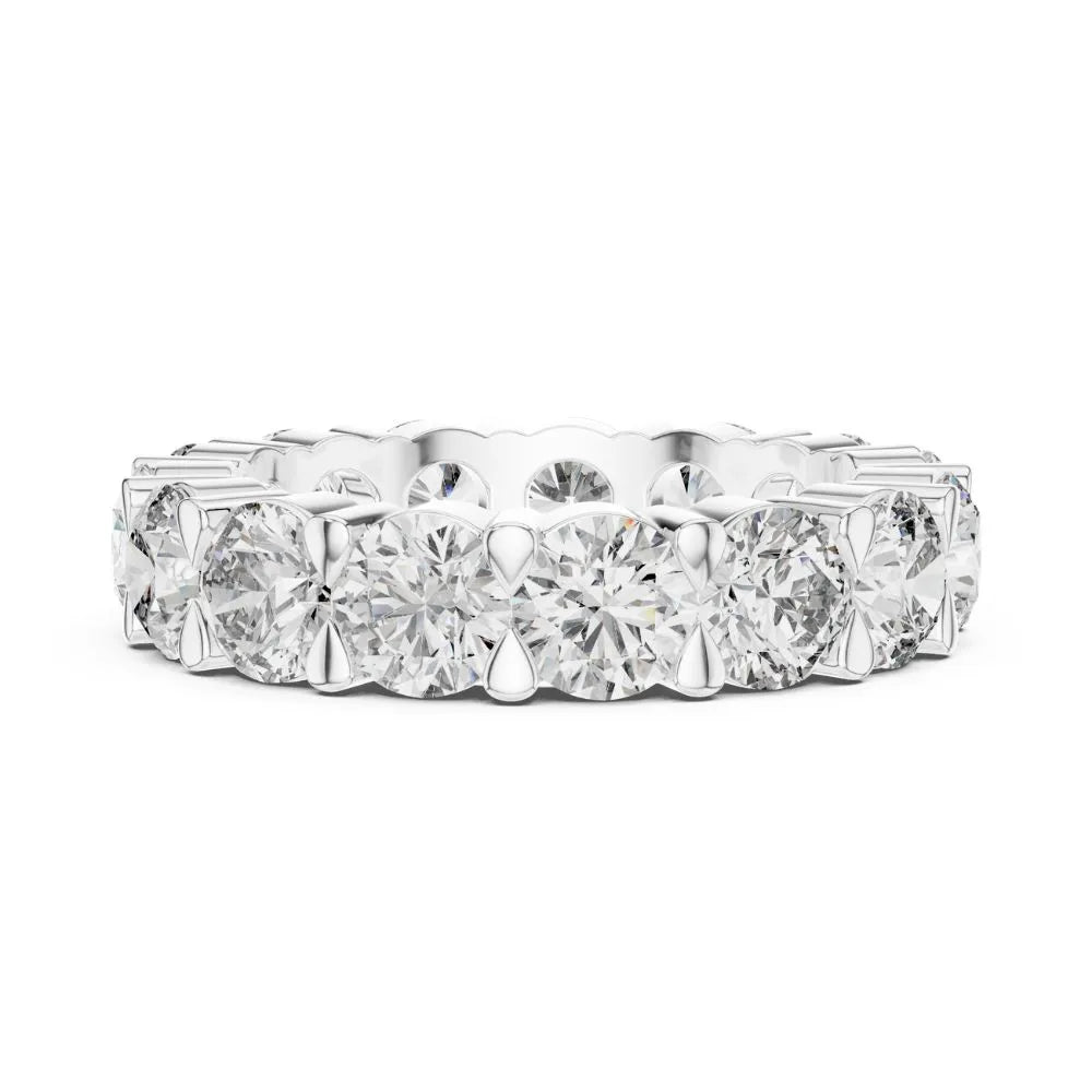 Orynio ORYNIO Celestia Eternal Circle Diamond Band Ring in 925 Sterling Silver 92.5 silver jewellery