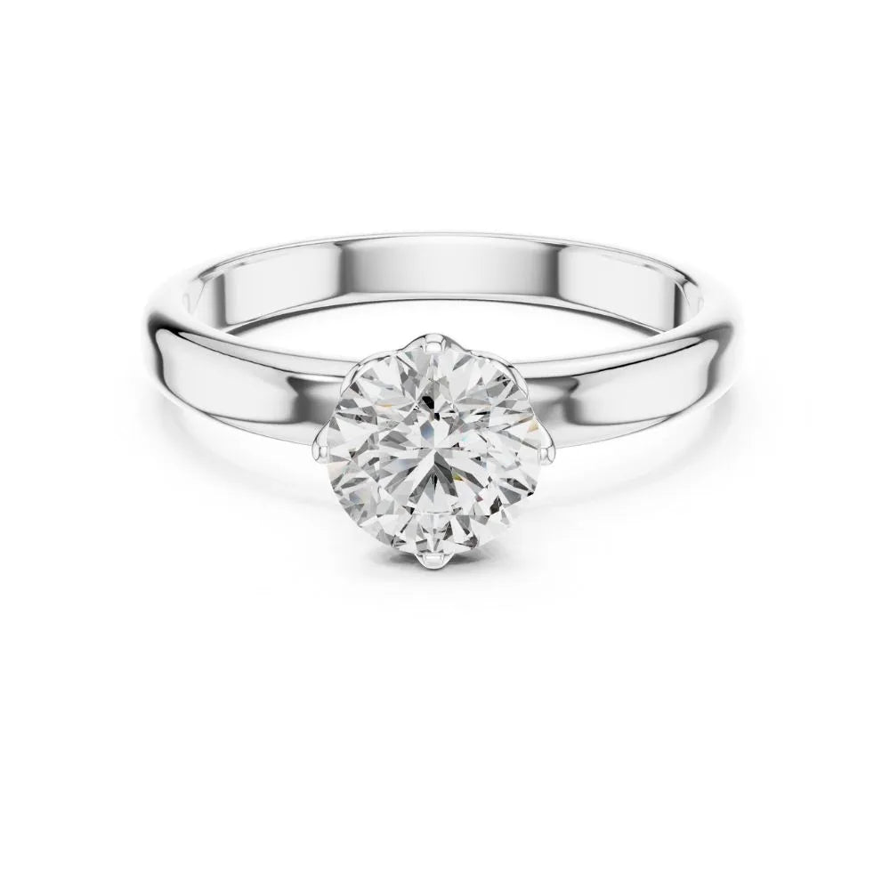 Classic Bezel Solitaire Ring in 925 Sterling Silver | ORYNIO