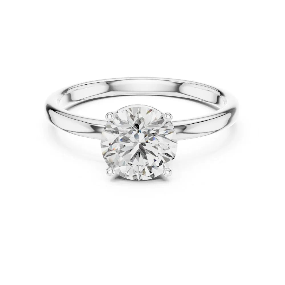 ORYNIO Celestia Solitaire Ring in 925 Sterling Silver