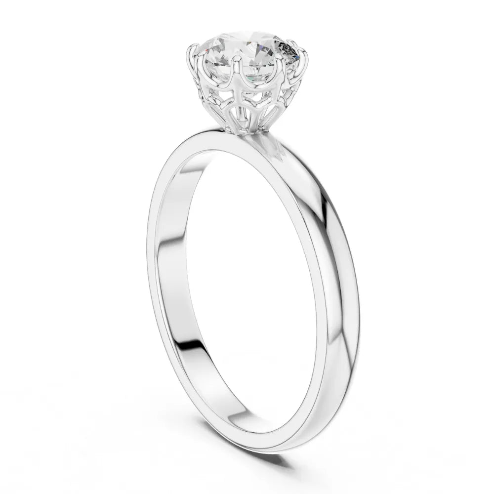 Classic Solitaire Ring in 925 Sterling Silver | ORYNIO