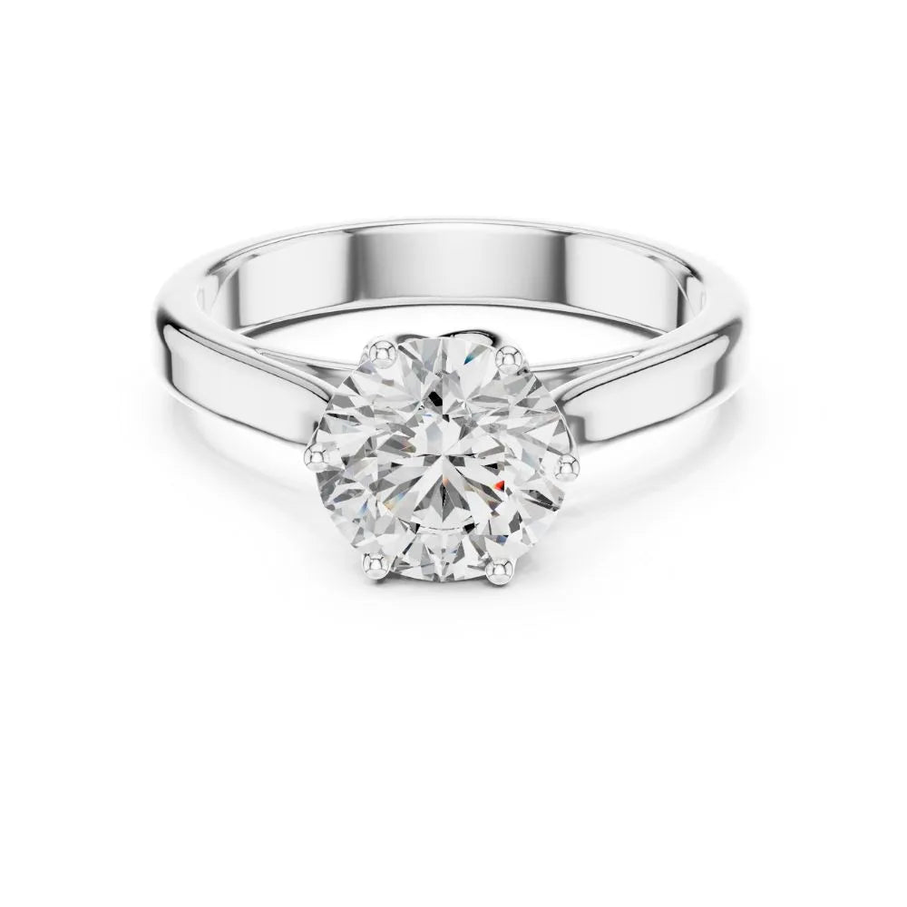 Orynio ORYNIO Celestia Classic Solitaire Engagement Ring in 925 Sterling Silver 92.5 silver jewellery