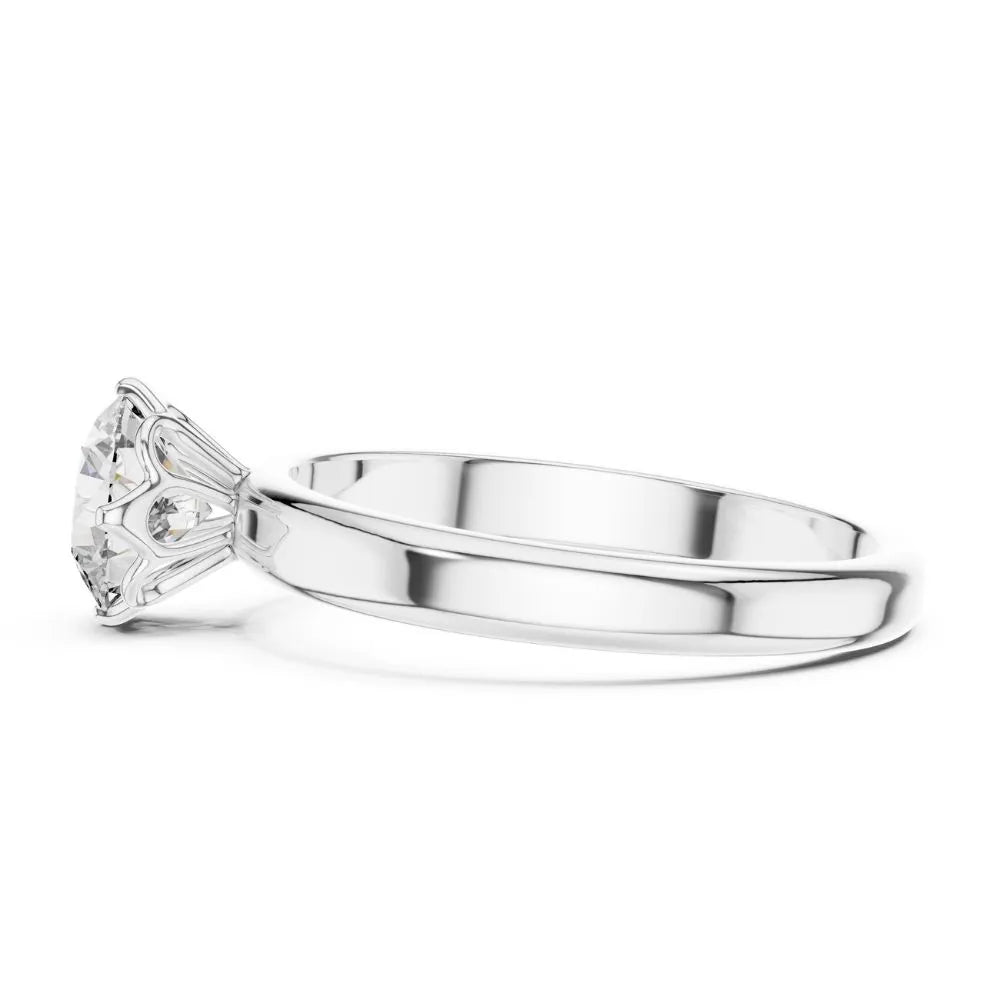 Classic Bezel Solitaire Ring in 925 Sterling Silver | ORYNIO