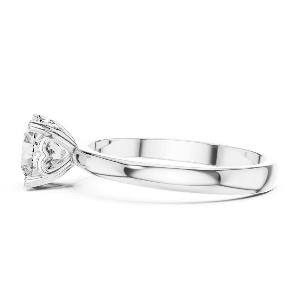 Classic Four-Prong Solitaire Ring in 925 Sterling Silver | ORYNIO