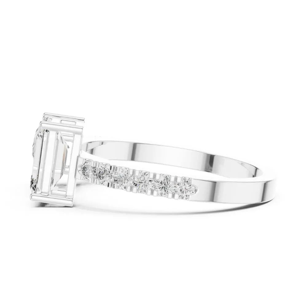 Orynio ORYNIO Avant Toi Open Bypass Diamond Ring in 925 Sterling Silver 92.5 silver jewellery