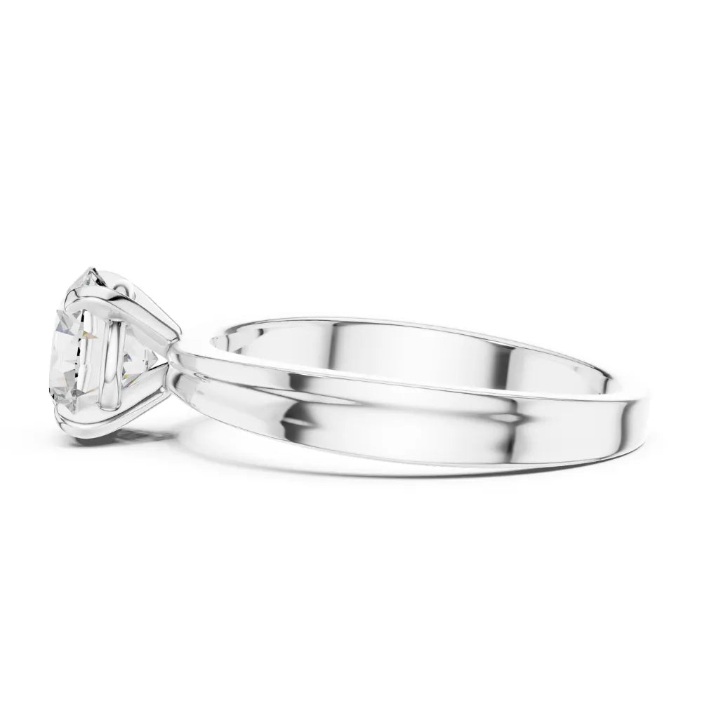 Classic Solitaire Engagement Ring in 925 Sterling Silver | ORYNIO