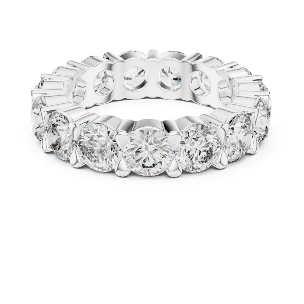Orynio ORYNIO Celestia Eternal Circle Diamond Band Ring in 925 Sterling Silver 92.5 silver jewellery