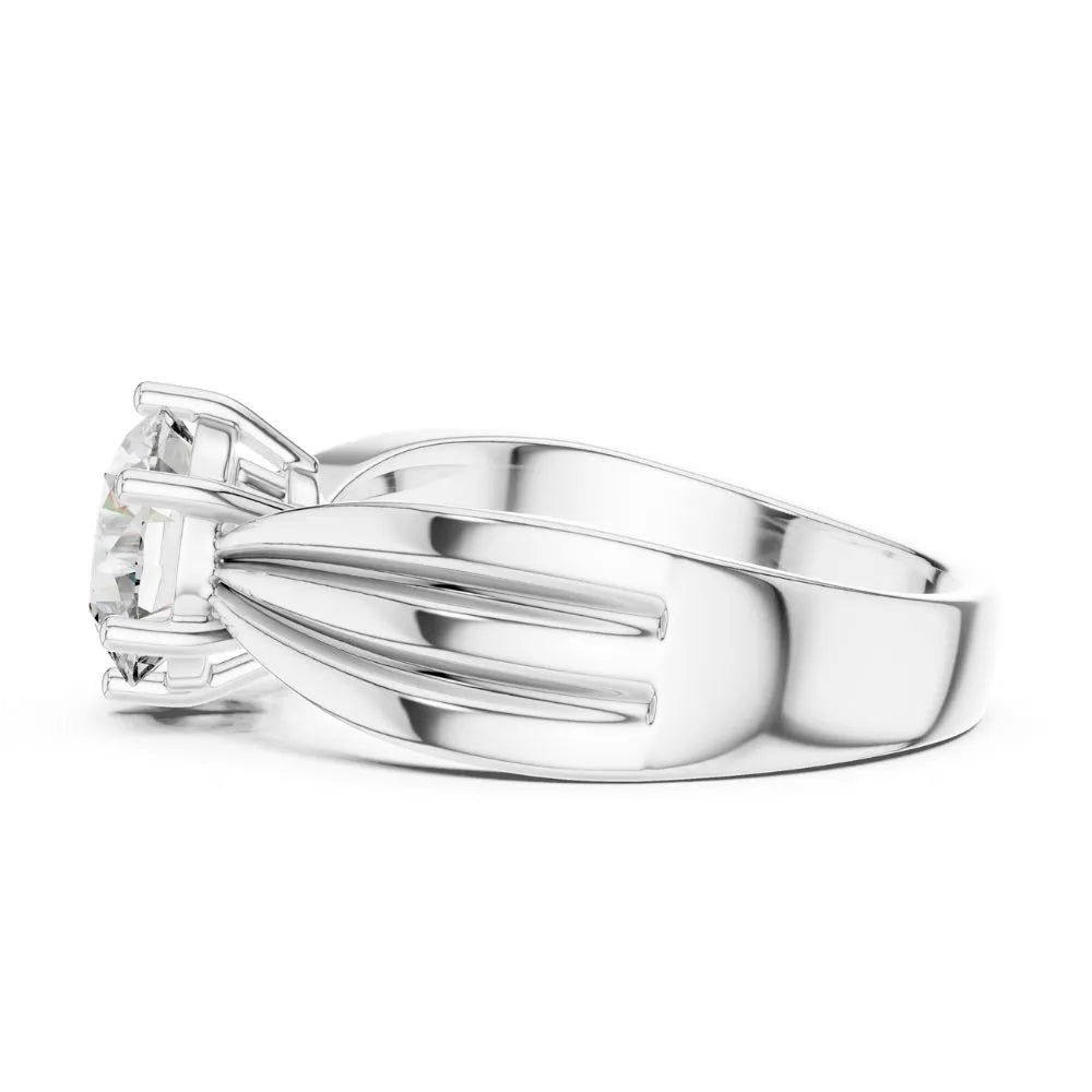 Orynio ORYNIO Imperial Crest Solitaire Sterling Silver Ring 92.5 silver jewellery