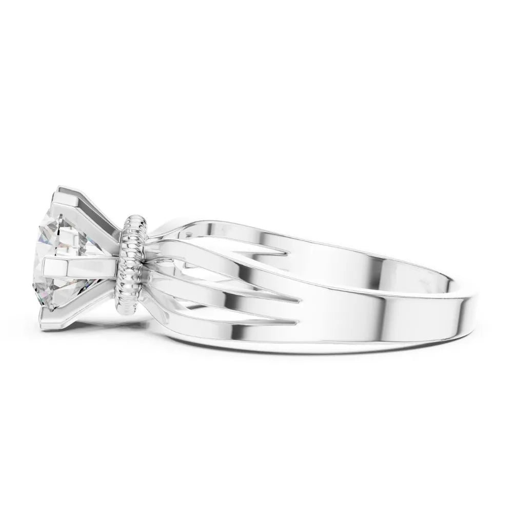 Orynio ORYNIO Aurora Triple Band Solitaire Ring in 925 Sterling Silver 92.5 silver jewellery