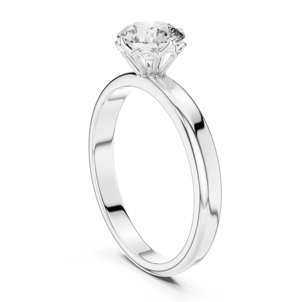 Classic Bezel Solitaire Ring in 925 Sterling Silver | ORYNIO
