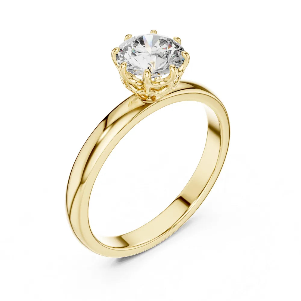 Classic Solitaire Ring in 925 Sterling Silver | ORYNIO