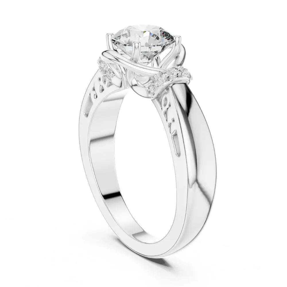 Orynio ORYNIO Infinity Embrace Solitaire Sterling Silver Ring 92.5 silver jewellery