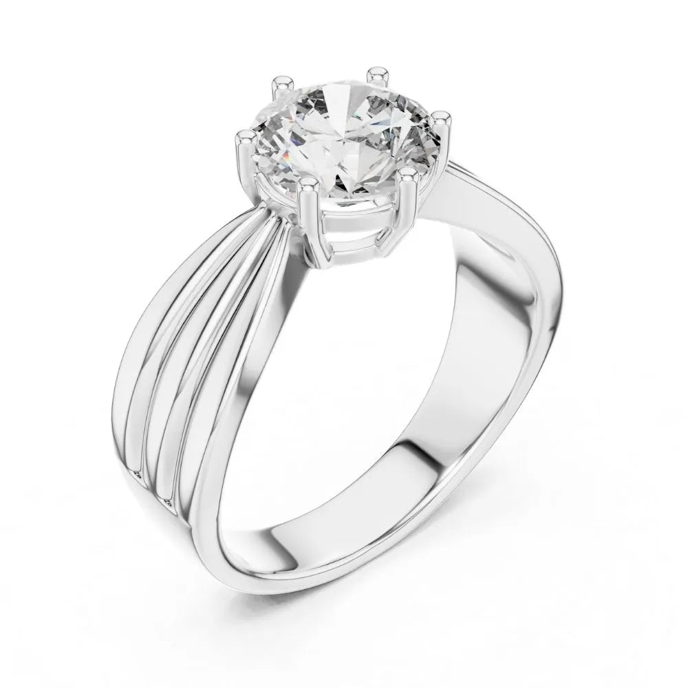 Orynio ORYNIO Imperial Crest Solitaire Sterling Silver Ring 92.5 silver jewellery
