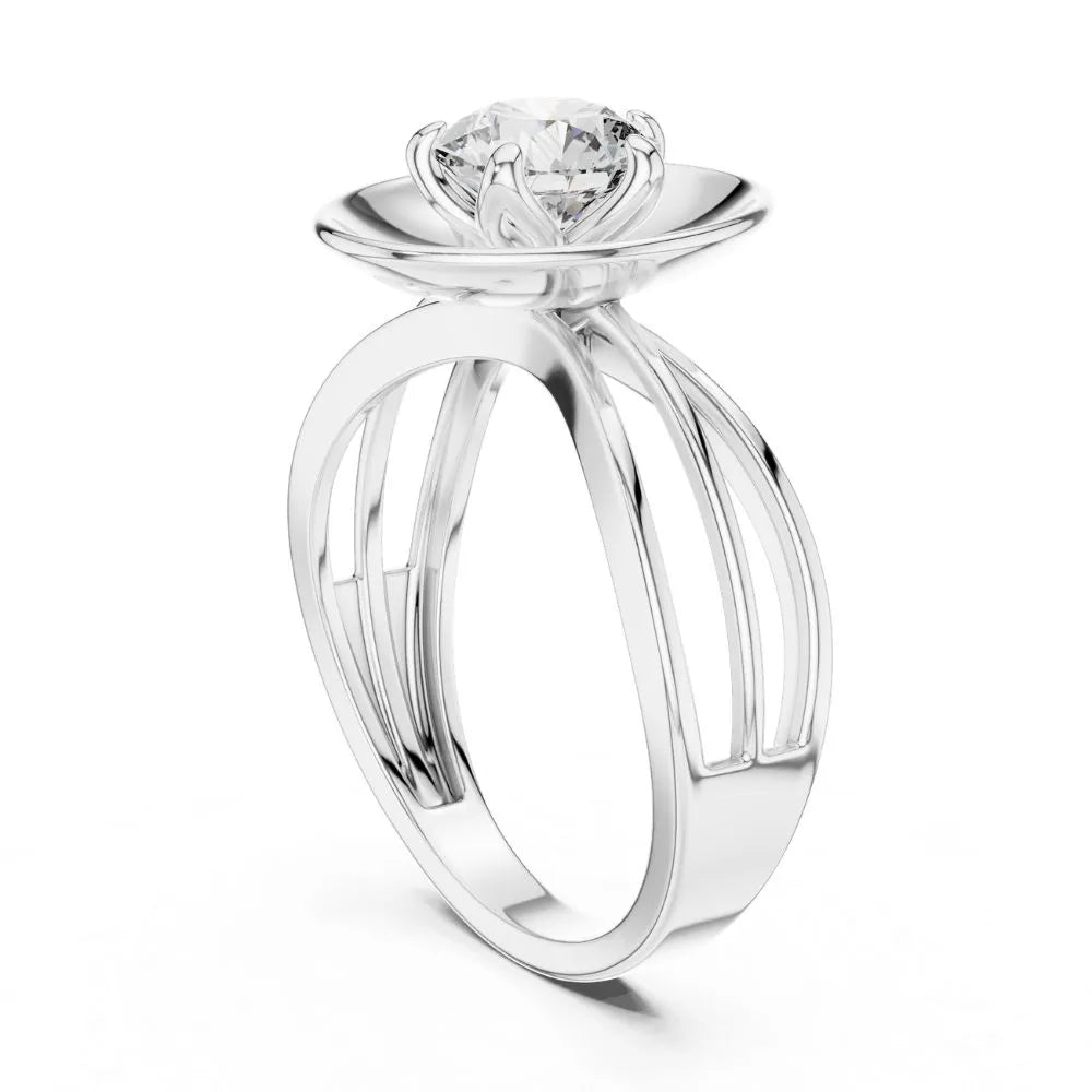 Orynio ORYNIO Celestial Orbit Solitaire Sterling Silver Ring 92.5 silver jewellery