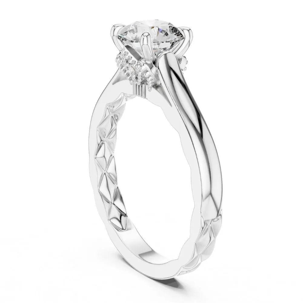 Orynio ORYNIO Aurelia Classic Solitaire Ring in 925 Sterling Silver 92.5 silver jewellery