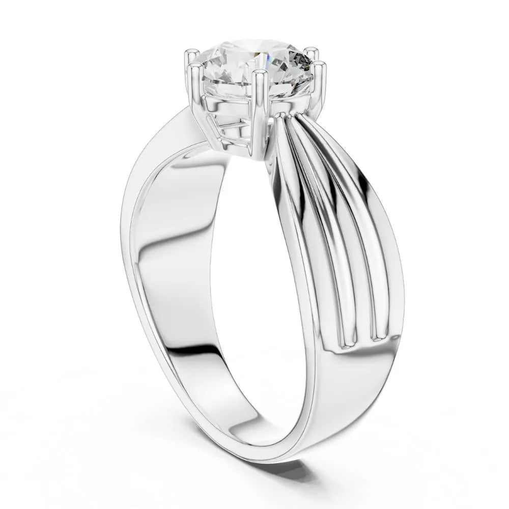 Orynio ORYNIO Imperial Crest Solitaire Sterling Silver Ring 92.5 silver jewellery