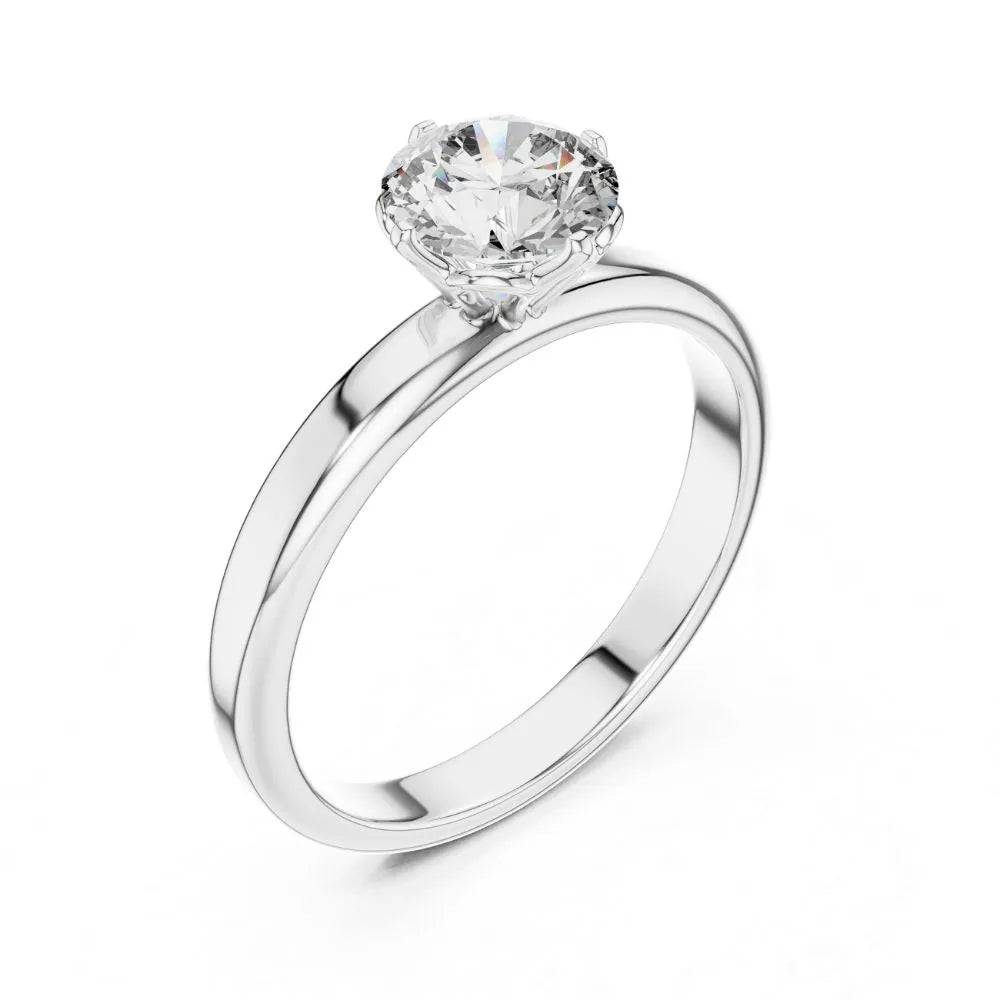Classic Bezel Solitaire Ring in 925 Sterling Silver | ORYNIO